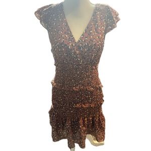 Foxiedox animal print ruffle dress anthro